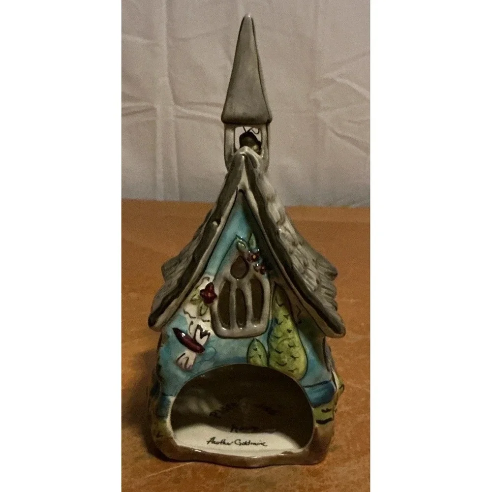 Blue Sky Heather Goldmine  Philippians 4:13 Tea Light Holder